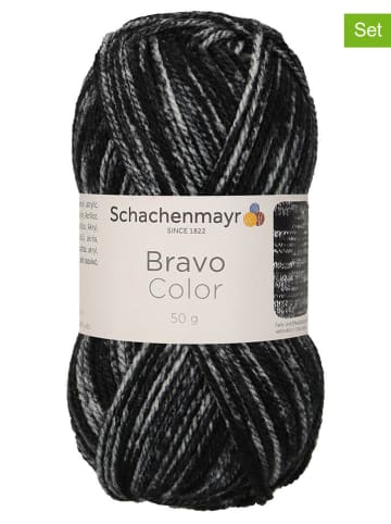 Schachenmayr since 1822 20-delige set: synthetische garen ''Bravo Color'' zwart/grijs/wit - 20x 50 g