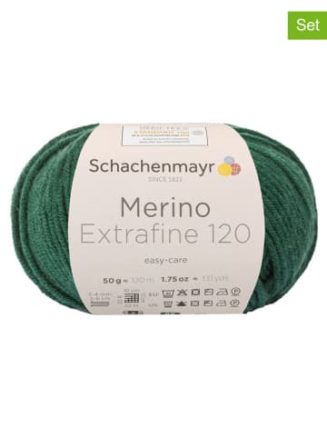 Schachenmayr since 1822 10-delige set: wollen garen "Merino Extrafine 120'' groen - 10x 50 g