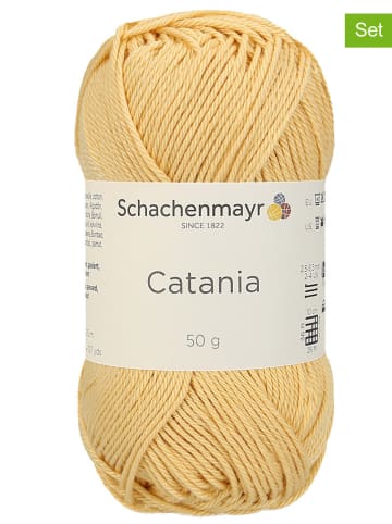 Schachenmayr since 1822 10er-Set: Baumwollgarne ''Catania'' in Gelb - 10x 50 g