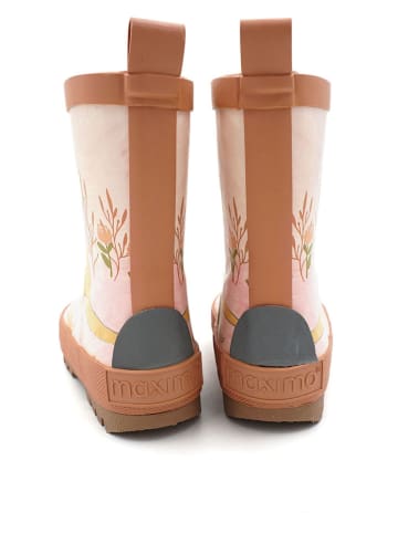MaxiMo Gummistiefel "Känguru" in Rosa/ Hellbraun