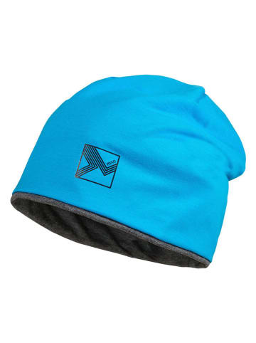 MaxiMo Wende-Beanie in Blau/Grau