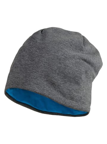 MaxiMo Wende-Beanie in Blau/Grau