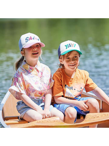 MaxiMo Cap in Weiß/ Grau/ Rosa