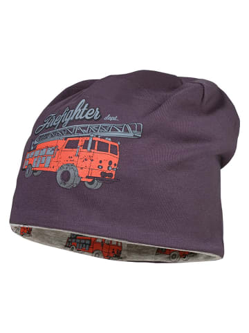 MaxiMo Wende-Beanie in Anthrazit/ Grau