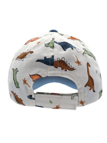 MaxiMo Cap "Dino" in Weiß/ Blau