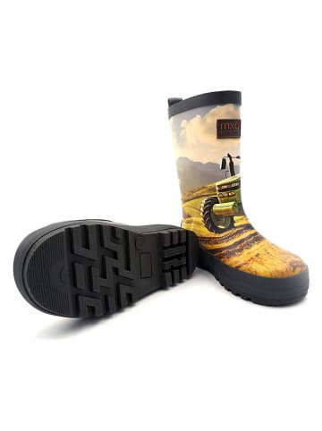 MaxiMo Gummistiefel "Traktor" in Anthrazit/Bunt