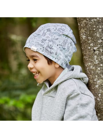 MaxiMo Wende-Beanie in Hellblau/ Weiß/ Dunkelblau