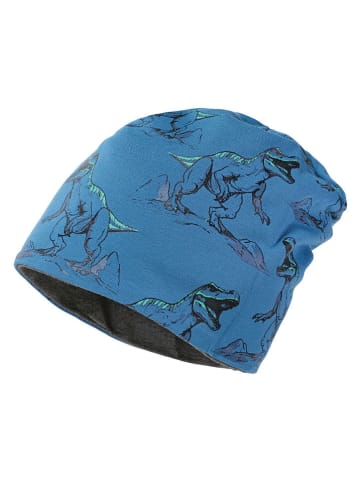 MaxiMo Dwustronna czapka beanie w kolorze niebieskim
