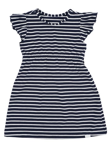 MaxiMo Kleid in Dunkelblau/ Weiß