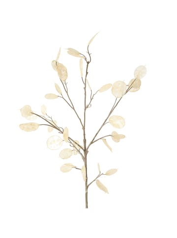 Boltze Dekozweig "Silberblatt" in Natur - (H)19 cm