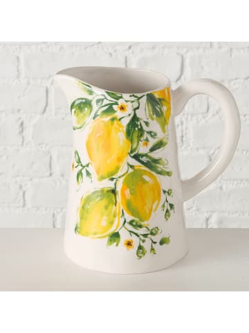 Boltze Krug "Lemony" in Weiß/ Gelb - 1,25 l