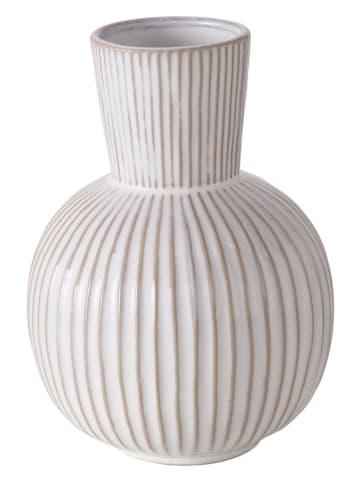 Boltze Vase "Deborah" in Weiß - (H)25 x Ø 18 cm