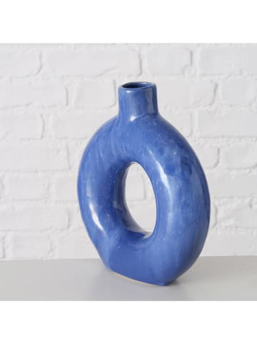 Boltze Vase "Peruya" in Blau - (H)21 cm