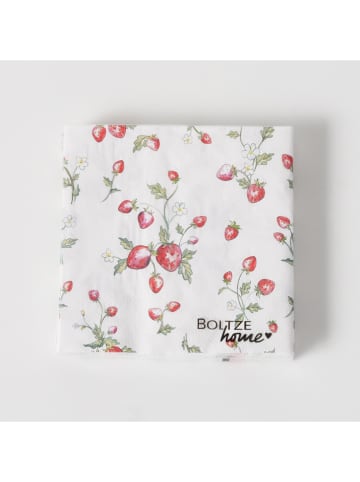 Boltze 2er-Set: Servietten in Rot/ Grün - 2x 20 Stück