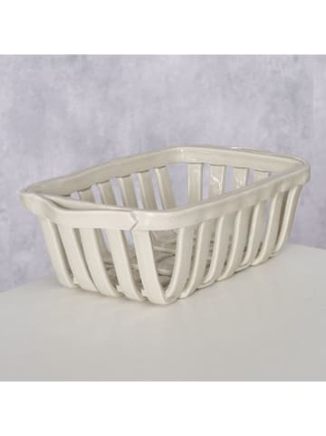 Boltze Aufbewahrungskorb ''Barbery'' in Grau - (B)24 x (H)7,5 x (T)15,4 cm