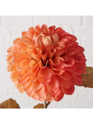 Boltze Kunstblume "Chrysantheme" in Orange - (H)10,4 cm