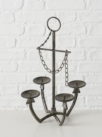 Boltze Świecznik "Anchor" w kolorze brązowym - wys. 30 x Ø 15 cm