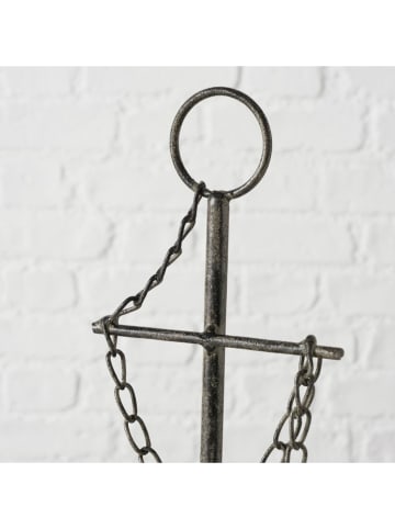 Boltze Świecznik "Anchor" w kolorze brązowym - wys. 30 x Ø 15 cm