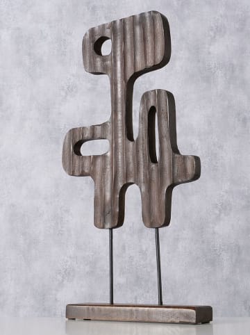 Boltze Dekoobjekt ''Estran'' in Braun - (B)27 x (H)51,5 x (T)6,2 cm