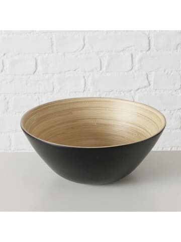 Boltze 2er-Set: Schalen "Bambo" in Schwarz