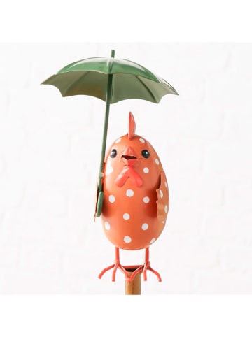 Boltze Regenmesser "Loco" in Orange/ Grün - (H)114,5 cm