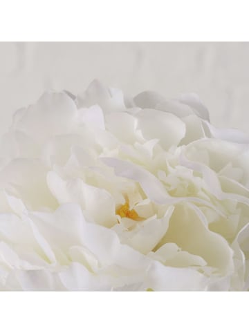 Boltze Sztuczny kwiat "Peony" w kolorze zielono-białym - wys. 72 cm