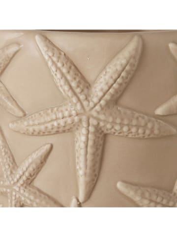 Boltze Osłonka "Shana" w kolorze beżowym na doniczkę - wys. 14 x Ø 16 cm