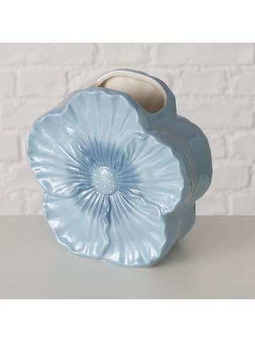 Boltze Wazon "Melany" w kolorze błękitnym - 16 x 15 x 7 cm