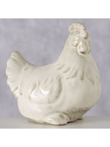 Boltze Figurka dekoracyjna "Hahnina" w kolorze białym - 12,5 x 13 x 8,5 cm
