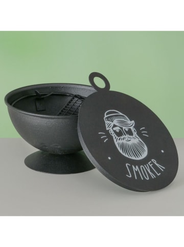 Boltze Sturmaschenbecher ''Camper'' in Schwarz - (B)14,5 x (H)7 x (T)12 cm