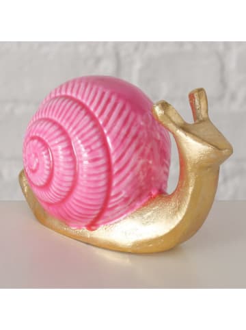 Boltze Dekofigur ''Solara'' in Pink/ Gold - (B)13,5 x (H)8 x (T)7,5 cm