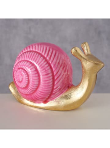 Boltze Dekofigur ''Solara'' in Pink/ Gold - (B)13,5 x (H)8 x (T)7,5 cm