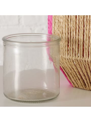 Boltze Windlicht "Mikaela" in Beige/ Pink/ Orange - (H)50 cm