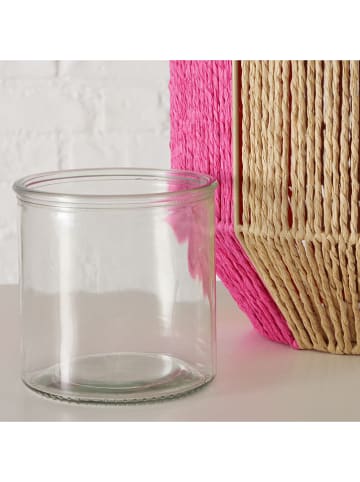 Boltze Windlicht "Mikaela" in Beige/ Pink/ Orange - (H)60 cm