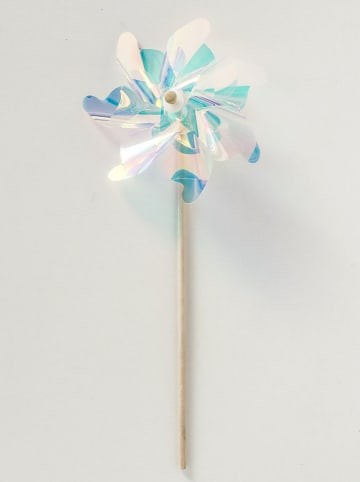 Boltze Windrad "Irene" in Hellblau/ Beige - (H)75 cm