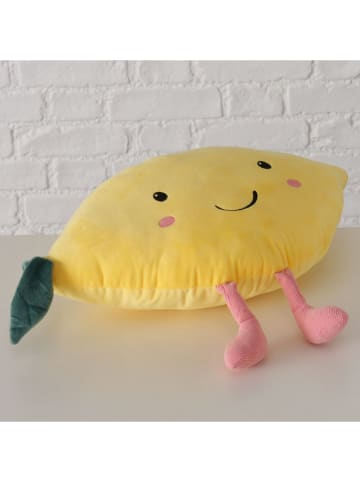 Boltze Poduszka "Lemmy" w kolorze żółtym - 44 x 37 x 15 cm