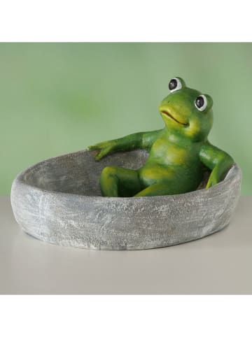 Boltze Vogeltränke ''Bobbi'' in Grau/ Grün - (B)30 x (H)17 x (T)26 cm