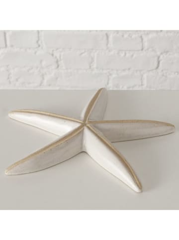 Boltze Dekoaufsteller ''Anija'' in Creme - (B)25 x (H)3 x (T)25 cm