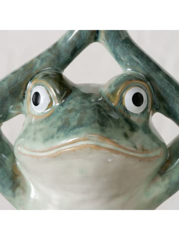 Boltze Dekofigur ''Steffo'' in Grün - (B)17 x (H)23 x (T)11 cm