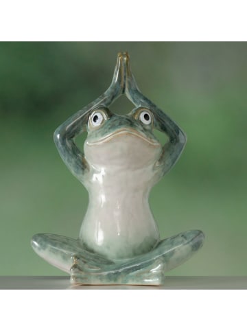 Boltze Dekofigur ''Steffo'' in Grün - (B)17 x (H)23 x (T)11 cm