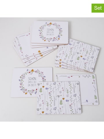 Boltze 4er-Set: Tischset "Kamilla" in Weiß/ Bunt - (L)30 x (B)40 cm