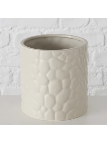 Boltze Osłonka w kolorze kremowym na doniczkę - wys. 13,5 x Ø 13 cm