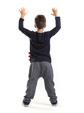 Denokids 2tlg. Outfit "Dino Moe" in Schwarz/ Grau