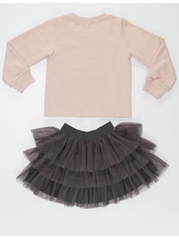 Denokids 2tlg. Outfit "Star Glasses" in Rosa/ Anthrazit