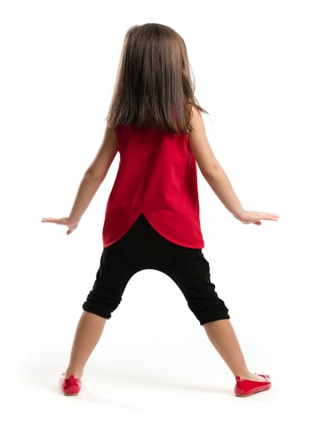 Denokids 2-delige outfit "Miss Lady Bug" rood/zwart