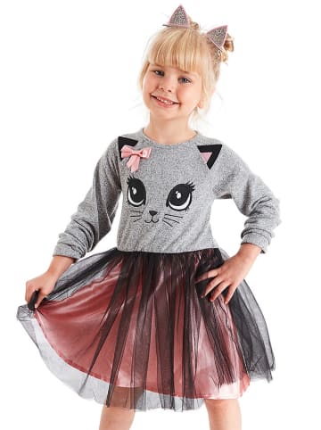 Denokids Kleid "Kitty" in Grau/ Rosa
