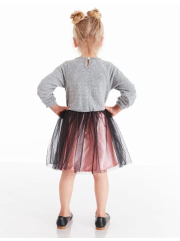 Denokids Jurk "Kitty" grijs/lichtroze