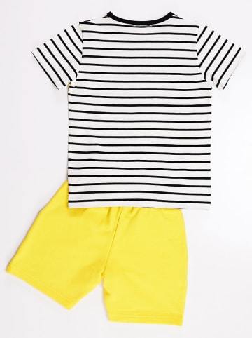 Denokids 2tlg. Outfit "93 Truck" in Weiß/ Gelb