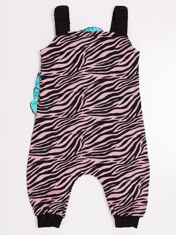 Denokids Jumpsuit "Zebra" lichtroze/zwart