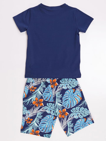 Denokids 2tlg. Outfit "Surfer Croc" in Blau/ Dunkelblau